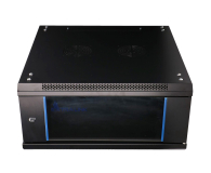 Extralink Szafka wisząca rack 4U 600x600 czarna szklane drzwi EX.2893 - 484912 - zdjęcie 3